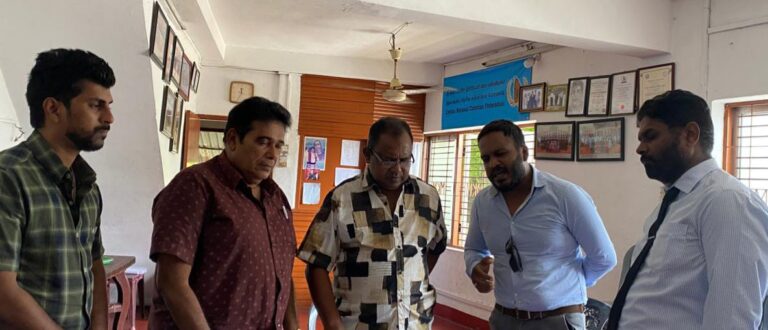 The United Community Development Foundation held a special meeting featuring Treasurer Akila Jayawardena, Leader Archbishop Janaka Kumaratunga, Social Worker Manal Jerome, and Community Development Officer Pastor Prince.